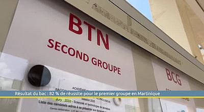 Résultat du bac : 82 % de réussite pour le premier groupe en Martinique
