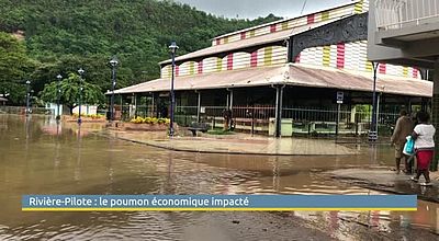 Inondations : le poumon économique de Rivière-Pilote touché