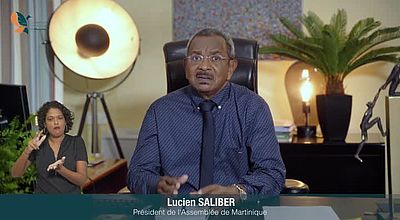 Voeux De Lucien SALIBER, Président de l'Assemblée de Martinique