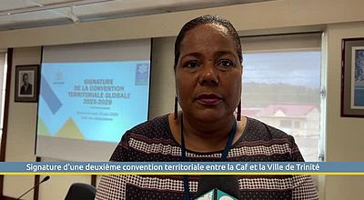 Signature d'une deuxième convention territoriale entre la Caf et la Ville de Trinité
