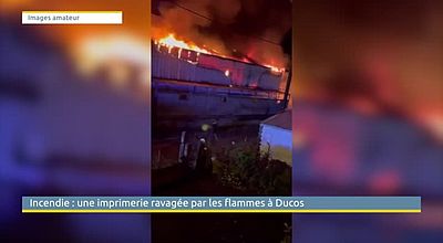 Incendie : une imprimerie ravagée par les flammes à Ducos