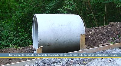 Travaux sur la route de Belfond : le torchon brûle entre la mairie du Carbet et la Distillerie Neisson