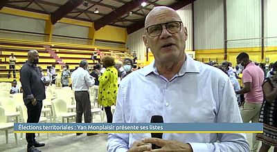Élections territoriales : Yan Monplaisir présente ses listes