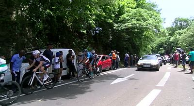 Tour cycliste : la 5ème étape pour Kivistik, le maillot jaune pour Carnier