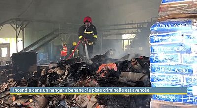 Incendie dans un hangar à banane : la piste criminelle avancée