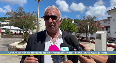 Cérémonie en mémoire des victimes des crimes racistes, antisémites et d'hommage aux "Justes" de France