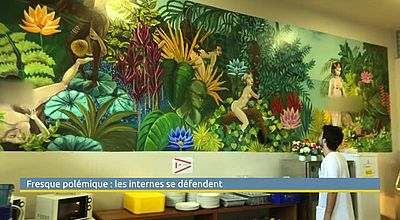 Fresque polémique: les internes se défendent